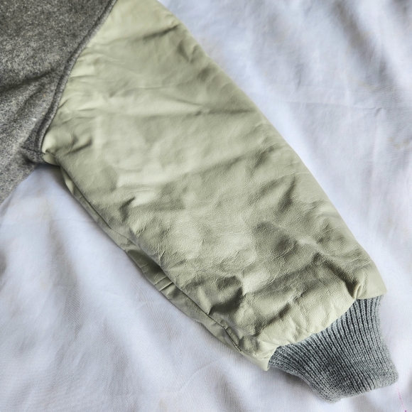 Mac Murray Vintage Lame Ducks Ballerinas Varsity Jacket Gray XL Wool Leather USA - Picture 5 of 10